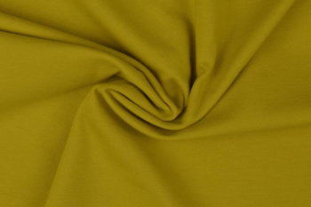Bio Baumwolljersey uni senf - Produktbild 1