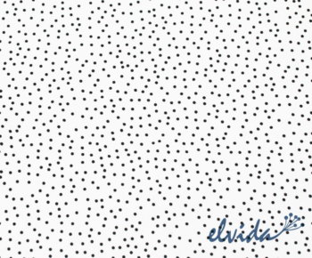 Bio Jerseystoff Dotties schwarz-weiß - Produktbild 1
