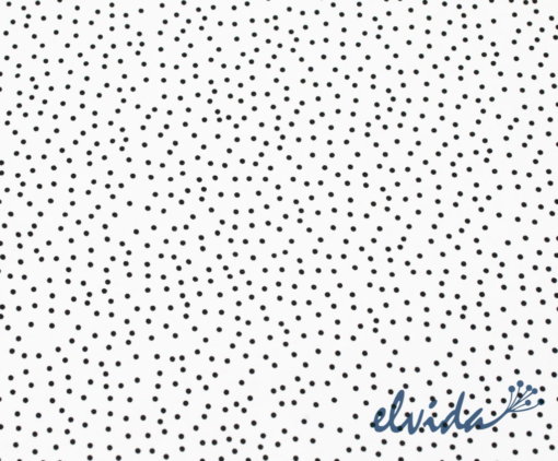 Bio Jerseystoff Dotties schwarz-weiß - Produktbild 1