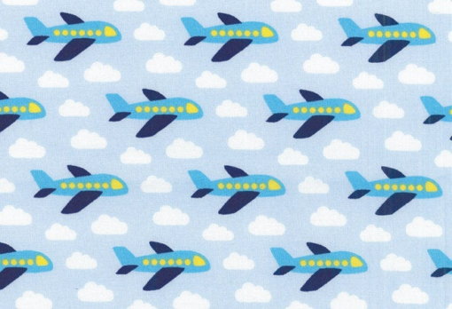 Baumwollstoff Flugzeuge - Produktbild 1