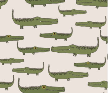 Bio Jerseystoff Alligator - Produktbild 1
