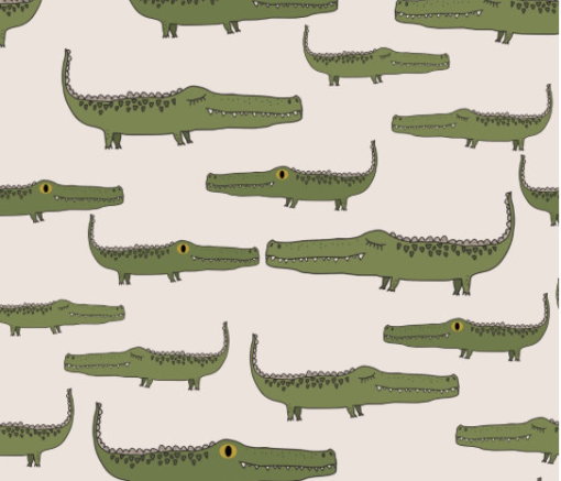 Bio Baumwollstoff Ali Gator - Produktbild 1