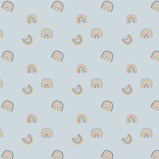 Jerseystoff French Terry Regenbogen - Produktbild 1