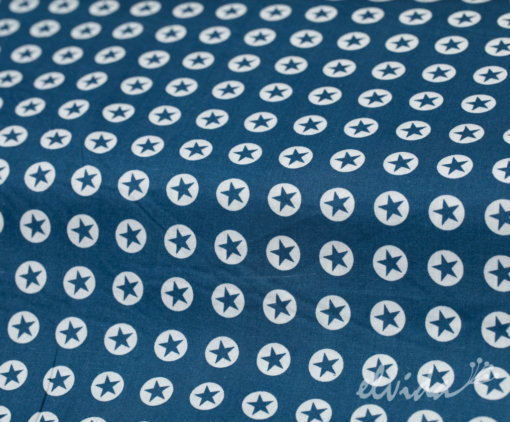 Baumwollstoff Sterne blau - Produktbild 1