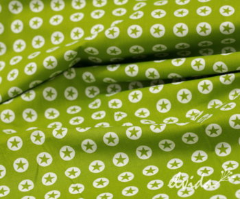Baumwollstoff Sterne grün - Produktbild 1