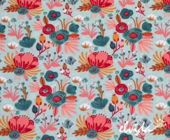 Jerseystoff Blumen - Produktbild 1
