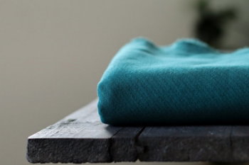 Bio Baumwollstoff Jacquard Green - Produktbild 1