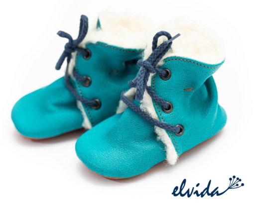 Baby Lederschuhe - Lana von Behrens - Türkis - Produktbild 1