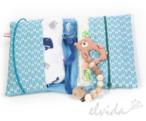 Bio Windeltasche Wolke blau - Produktbild 1
