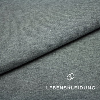Bio Sweatstoff grau meliert dunkel - Produktbild 1