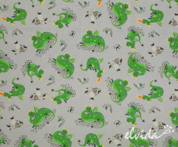 Baumwollstoff Drachen - Produktbild 1