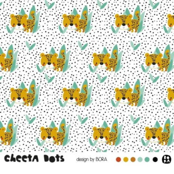 Bio Sommersweatstoff Cheeta Dots - Produktbild 1