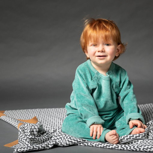 Baby Samthose Aki light teal von Sense Organics