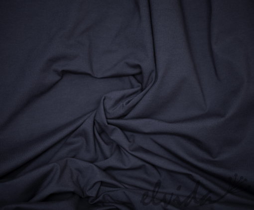 Bio Jerseystoff uni dunkelblau - Produktbild 1