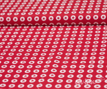 Baumwollstoff Sterne rot - Produktbild 1