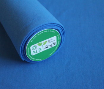 Bio Bündchenstoff blau - Produktbild 1