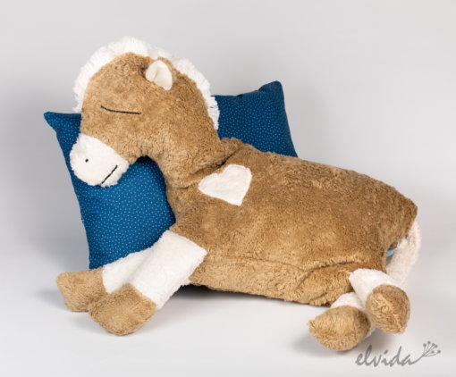 Bio Kuschelkissen "Pferd" hellbraun von Pat & Patty