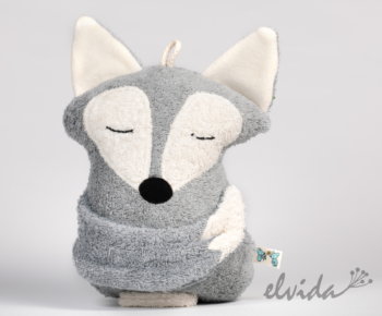 Bio Spieluhr "Fuchs" grau