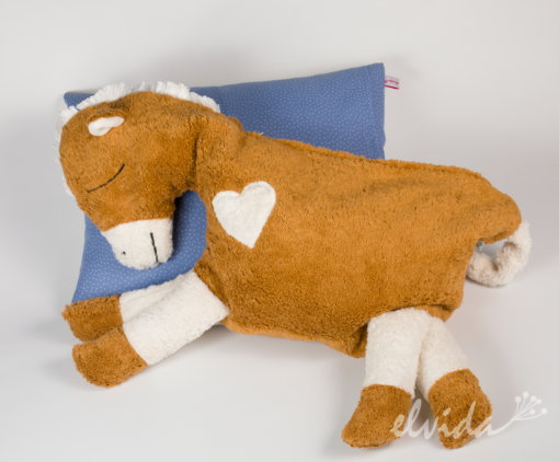 Bio Kuschelkissen "Pferd" messing von Pat & Patty