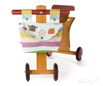 Bio Kinder Fahrradtasche Monster - Produktbild 1