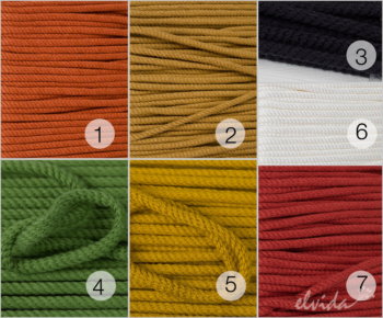 Hochwertige Baumwoll-Parkakordel 4mm - Produktbild 1