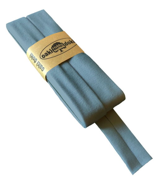 Schrägband Jersey blaugrau - Produktbild 1