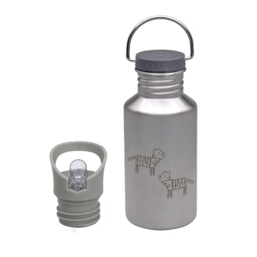Trinkflasche Kinder - Edelstahl, Safari Tiger von Lässig