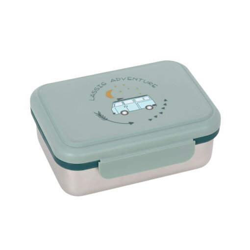 Kinder Brotdose Edelstahl - Lunchbox, Adventure Bus von Lässig