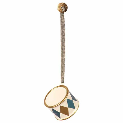 Trommel Anhänger, Metall - Gold von Maileg