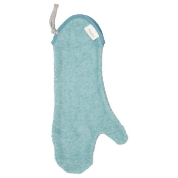 Bio Dusch Waschlappen Dijon hellblau von Koeka