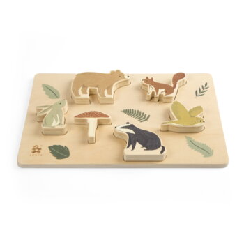 Kräftiges Puzzle aus Holz, Nightfall von Sebra