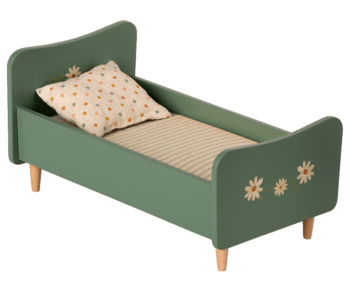 Holz Bett Mini - grün von Maileg