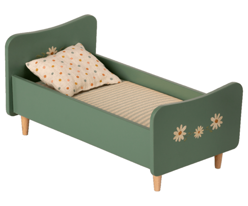 Holz Bett Mini - grün von Maileg