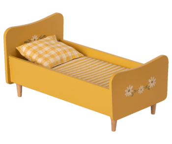 Holz Bett Mini - gelb von Maileg