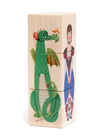 Bajo Prinzessin & Drache Dreh-Würfelpuzzle