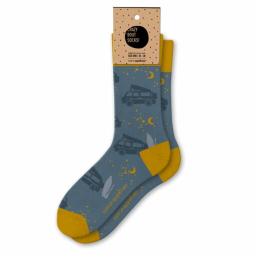 Socken CAMPER von von cats on appletrees in der Größe 35-38
