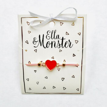 Armband Rotes Herz von  Ella&Monster