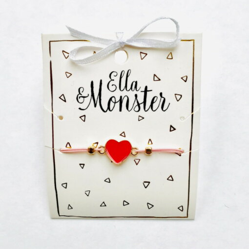 Armband Rotes Herz von  Ella&Monster