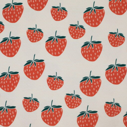 Bio Jersey Elvelyckan Design Erdbeeren - Produktbild 1