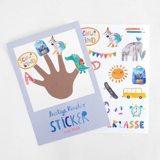 Sticker-Bogen *Einschulung* von Frau Ottilie