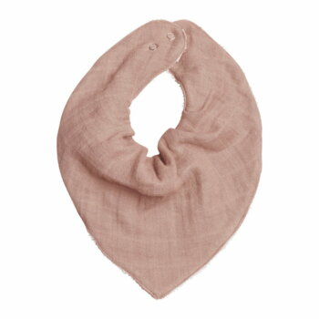 Kragen-Lätzchen "Bandana Bib - Single - Old Rose" von Fabelab