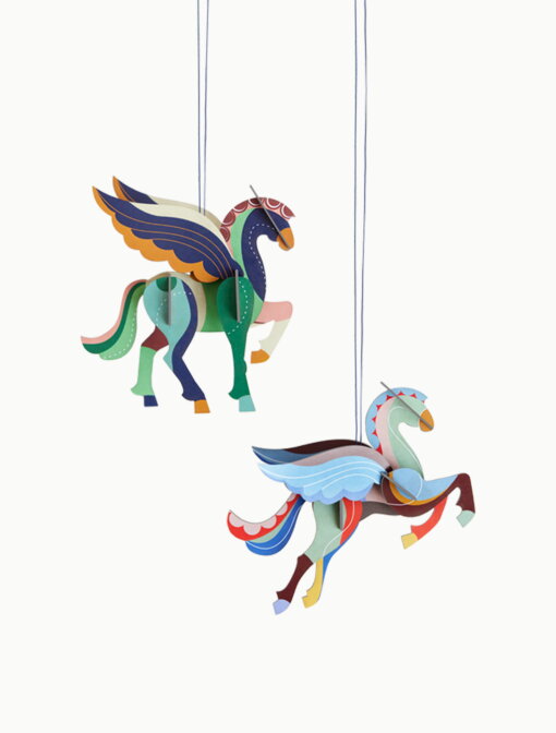 Fliegende Pegasus 2er Bastelset von studio ROOF