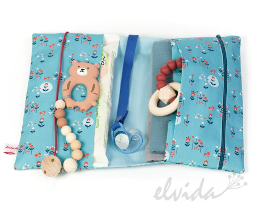 Bio Windeltasche Blümchen - Produktbild 1