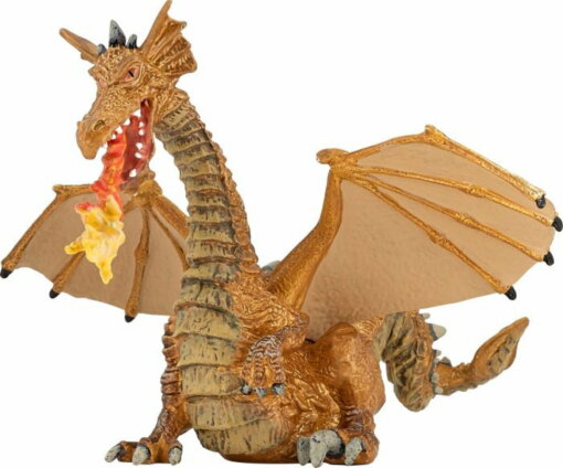 Feuerspeiender Drache in gold von Papo