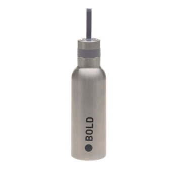 Edelstahl Trinkflasche - Silber von Lässig