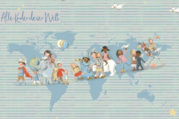 Bio Baumwollstoff Alle Kinder dieser Welt - Produktbild 1