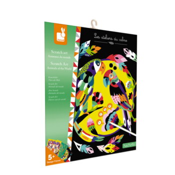 Kreativ-Set Kratzbilder "Tiere der Welt" von Janod
