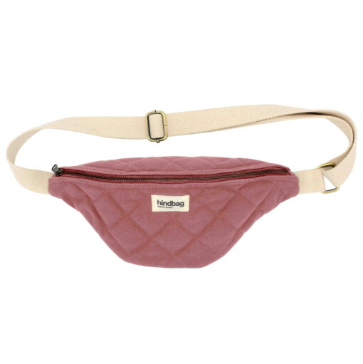 Gesteppte Gürteltasche Olivia - Altrosa von Hindbag