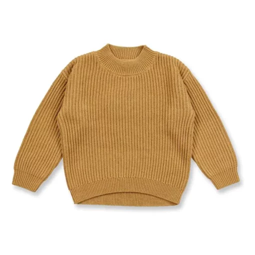 Bio-Strickpullover in Camel, Modell MARLEY von Sense Organics