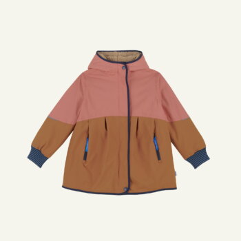 AINA MUKKA Mädchen Winterjacke mit Teddyfutter terra cotta/navy von Finkid - 116/122